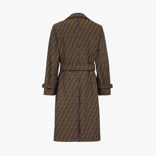 Fendi NIGO Brown Long Canvas Jacket #nigo94884