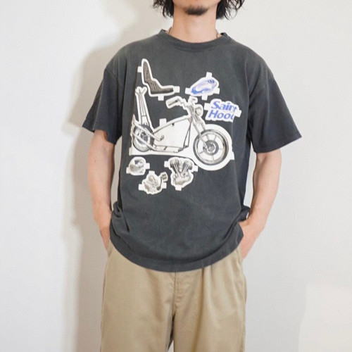 Saint Michael x NEIGHBORHOOD Alphabet Motorcycle Print T-Shirt Ngvp #nigo6228
