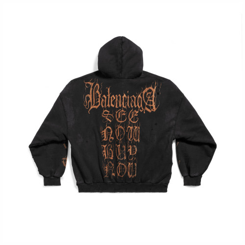 Balenciaga NIGO Hooded Long Sleeve Zipper Printed Coat Jacket #nigo95118