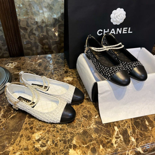 Chanel NGO Fashion Pearl Chain Shoes #nigo21531