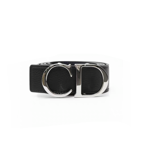 DIOR Layer Cow Leather With Palladium Plated Pure Steel Buckle Belt Casual White Accessory Jewelry #nigo82615