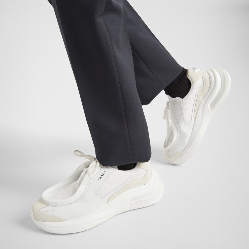 Prada Suede Fabric Low Top Sneakers Shoes #nigo95158