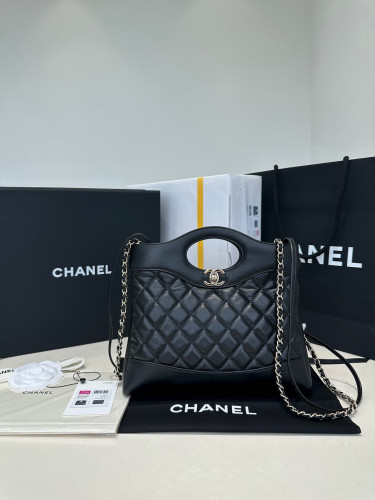 Chanel NIGO Black Leather  Shaped Large Capacity Portable Bag  #nigo58123