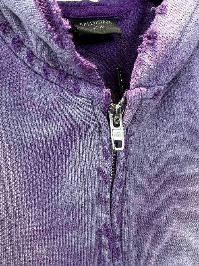 Balenciaga Washed Zip Hooded Jacket #nigo96252