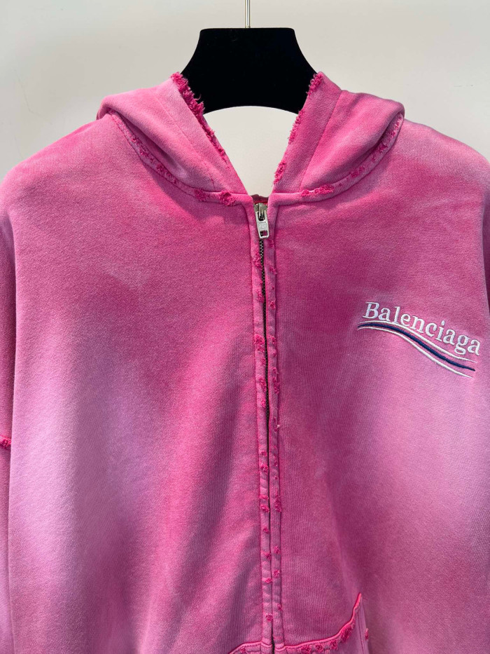 Balenciaga Washed Zip Hooded Jacket #nigo96252