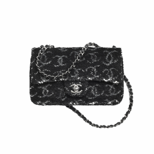 Chanel EVENING Sequin Chain Crossbody Bag #nigo21731