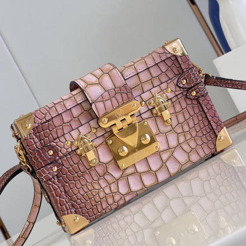 Louis Vuitton Petite Malle Leather printed box crossbody bag #nigo21729