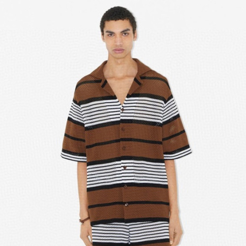Burberry Knitted Mesh Short Sleeve Shirt #nigo96326