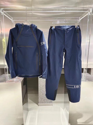 Dior Fabric Canvas Hooded Snow Parka Jacket Pants Ski #nigo7862