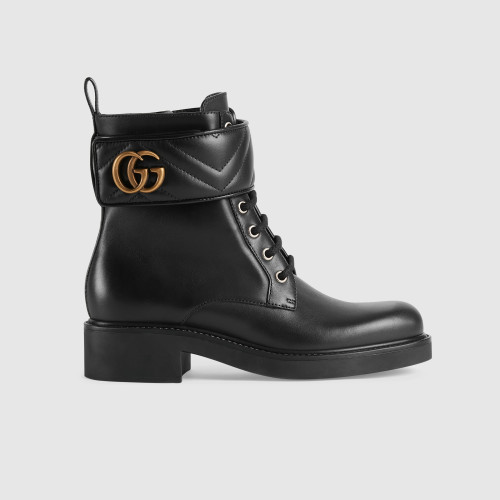Gucci Women's Logo Printed Leather Boots In Tube Shoes #nigo51893