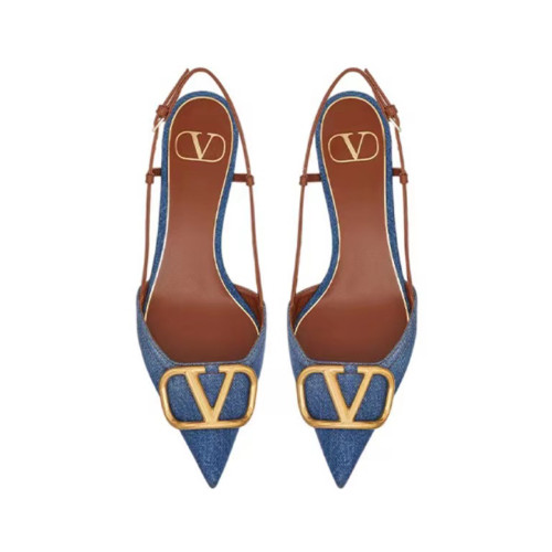 Valentino Women's Denim High Heels Shoes #nigo52228