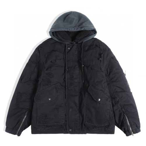 Balenciaga Old effect thick Hooded Jacket #nigo8543