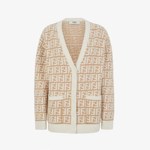 Fendi Women's V-Neck Letter Knitting Cardigan Sweater Jacket #nigo56178
