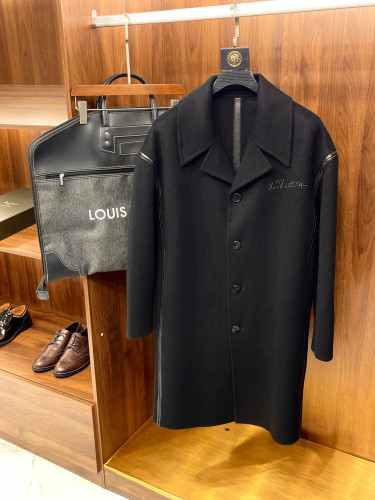 Louis Vuitton Long Single Breasted Long Sleeved Coat For Men And Women #nigo1481