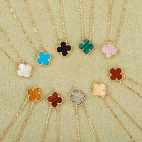Van Cleef&Arpels Women's Flower shaped Original Stone Necklace Casual Wear Accessories Jewelry #nigo82572