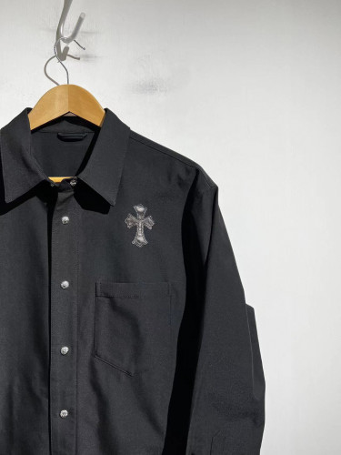 Chrome Hearts Buckle leather cross shirt jacket #nigo94242