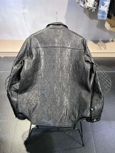 Chrome Hearts NIGO Spring And Autumn Long Sleeve Black Coat Leather Jacket #nigo94182