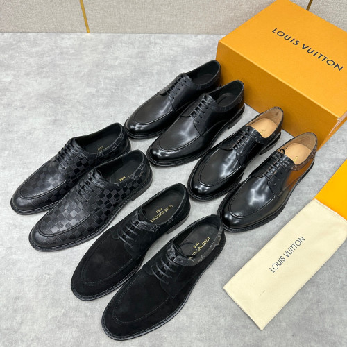 Louis Vuitton Men's Low Top Lace-Up Leather Shoes #nigo96422