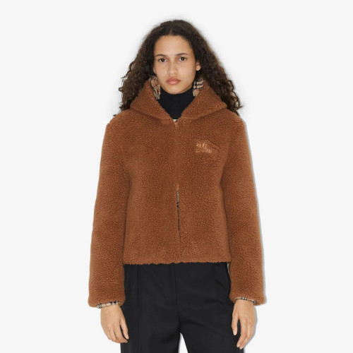 Burberry Lambswool Hooded Zipper Jacket #nigo96425