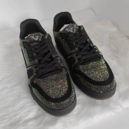 LOUIS VUITTON Full diamond sneakers shoes EUR 46 TOP version No refunds or exchanges （9）