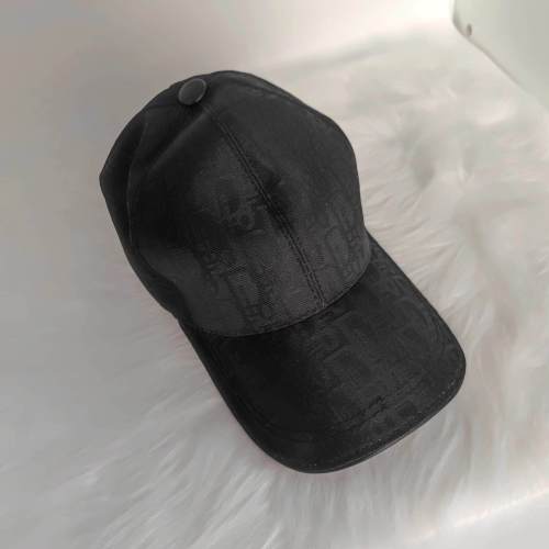 Dior Logo Printed Black Cap TOP version No refunds or exchanges（59）