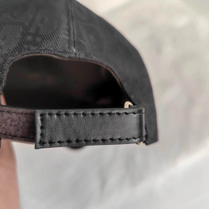 Dior Logo Printed Black Cap TOP version No refunds or exchanges（59）