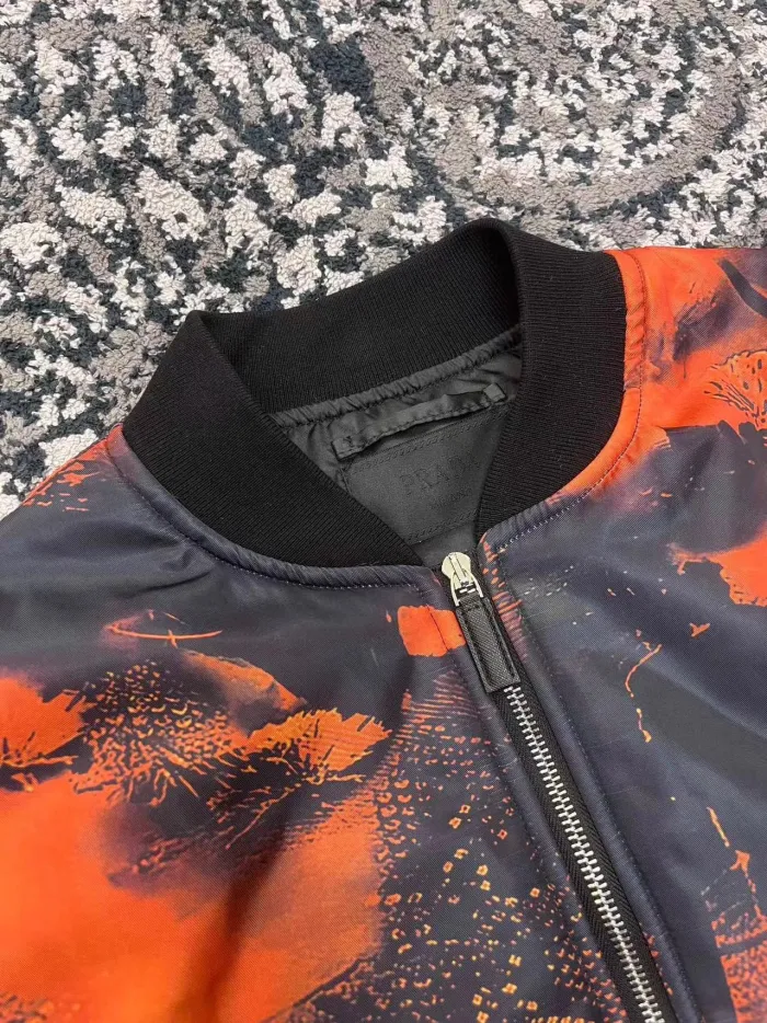 Prada City Pattern Printed Crew Neck Jacket Ngvp #nigo6719