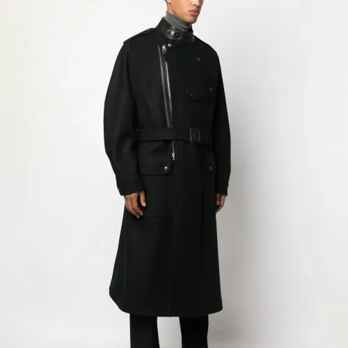 Tom Ford Solid Color Slanted Zipper Long Coat Ngvp #nigo6779