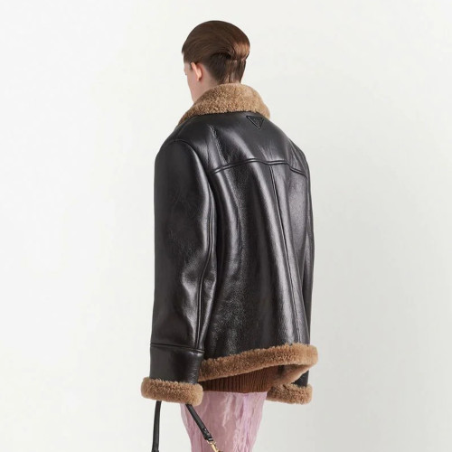 Prada Oversized Shearling Jacket Ngvp #nigo6772