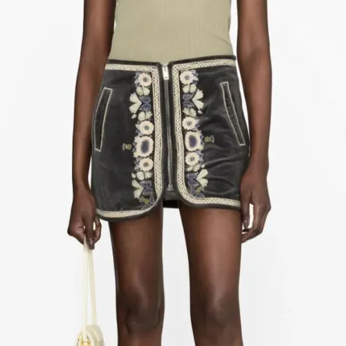 Isabel Marant Blanca Embellished Miniskirt Ngvp #nigo6791