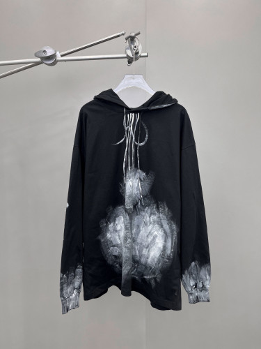 Balenciaga Graffiti Black Hooded Sweatshirt Ngvp #nigo6827