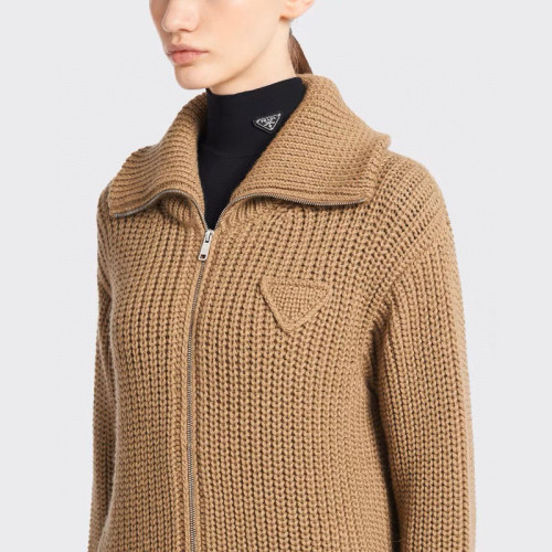 Prada Oversized Alpaca Knit Cardigan Coat Ngvp #nigo6841
