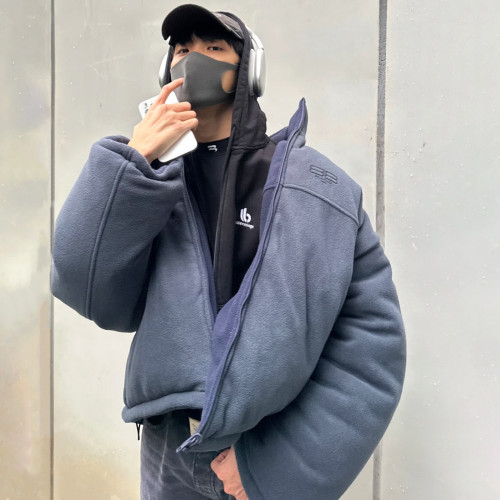 Balenciaga Double B Reversible Fleece Jacket  #nigo96839