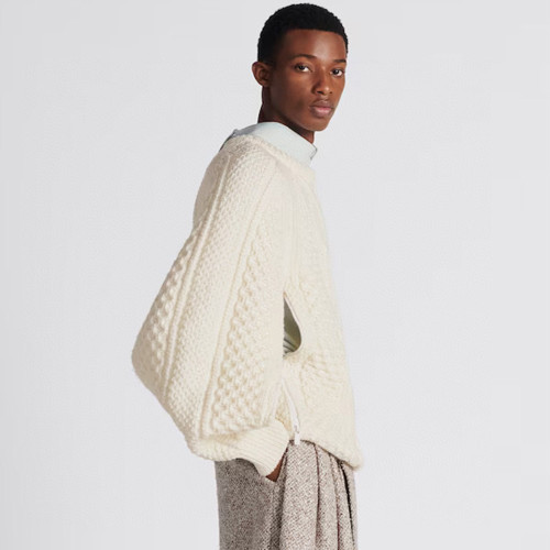 NIGO Dior Men's Spring And Autumn Wool Blend Solid Color Round Neck Casual Long Sleeve Fitted Knitted Sweater Ngvp #nigo6729