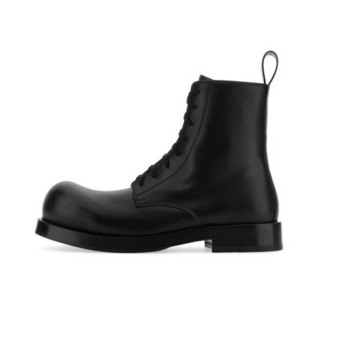 NIGO Bottega Veneta  Men's Spring and Autumn Fashion Cowhide Lace up High Top Casual Shoes Black Short Boots Ngvp #nigo7319