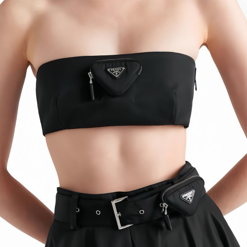 NIGO Prada Women's 2023 New Nylon Triangle Label Bustier Corset #nigo97447