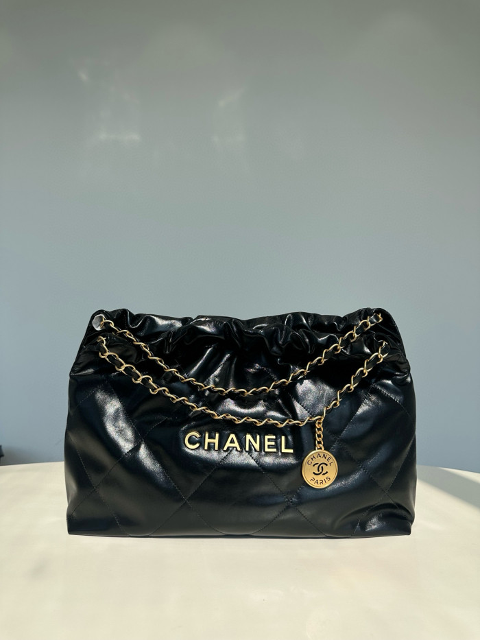 NIGO Chanel Diamond Double Chain Drawstring Shopping Bag Tote #nigo97446