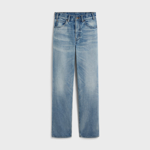 NIGO Celine Women's Autumn Aged Blue Margaret Jeans In Pismo Wash Denim Pants #nigo97535