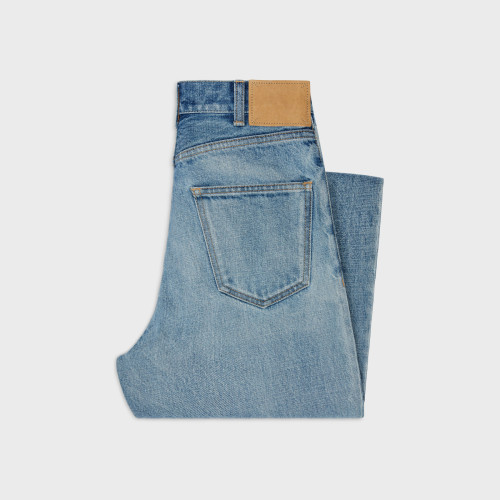NIGO Celine Women's Autumn Aged Blue Margaret Jeans In Pismo Wash Denim Pants #nigo97535