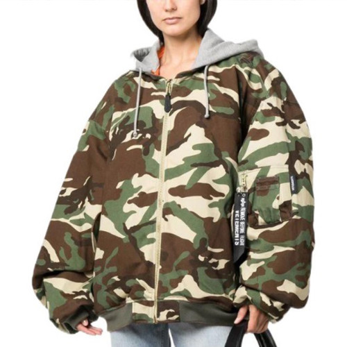 NIGO Vetements Men's Women's Fall And Winter Casual Fashion Printing Drawstring Zipper Hooded Reversible Jacket Jacket Ngvp #nigo7443
