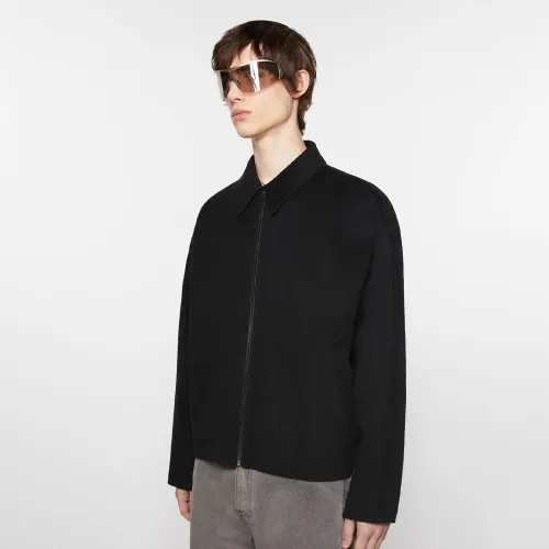 NIGO Acne Studios Men's Solid Color Spring And Autumn Wool Zippered Lapel Long Sleeved Loose Jacket Ngvp #nigo7552