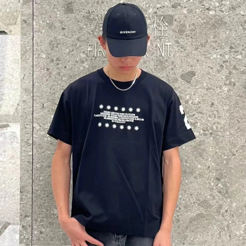 NIGO Givenchy Men's Summer Black Graffiti Logo Round Neck Cotton Short Sleeve T-Shirt #nigo97882
