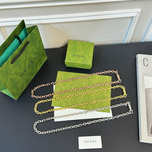 NIGO Gucci Men's and Women's 1961 Jackie Chain Decorative Solid Colour Necklace Jewellery #nigo97879