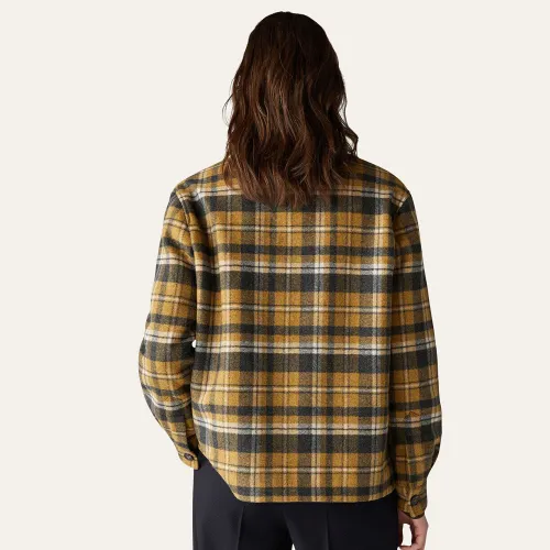 NIGO Loro Piana Women's Alagna Plaid Jacquard Lapel Long Sleeve Cashmere Wool Shirt Style Jacket Ngvp #nigo7666