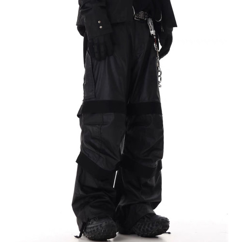 NIGO Far archive Men's Far Solid Color Paratrooper Pants Zipper Casual Multi-Pocket Loose Fit Work Pants Ngvp #nigo7741