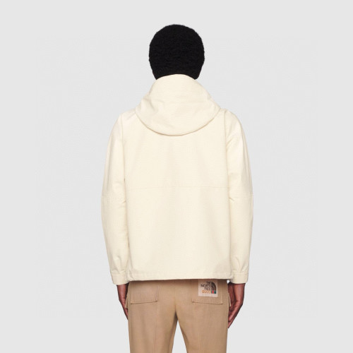 NIGO Gucci  x The North Face Men's Spring & Autumn Solid Color Lightweight Nylon Long Sleeve Hooded Windproof Fitted Rush Jacket #nigo98253