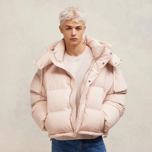 NIGO Ami Men's Autumn And Winter Solid Color Loose Zippered Drawstring Hooded Casual Alexandre Mattiussi Down Jacket #nigo98311