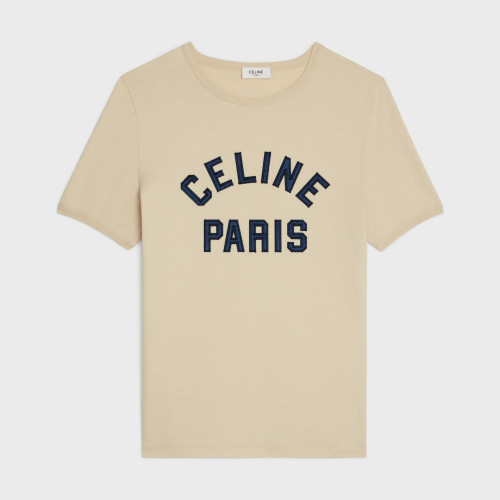NIGO Celine Women's Summer Solid Color Embroidered Letter Applique Round Neck Cotton Short Sleeve T-Shirt #nigo98367