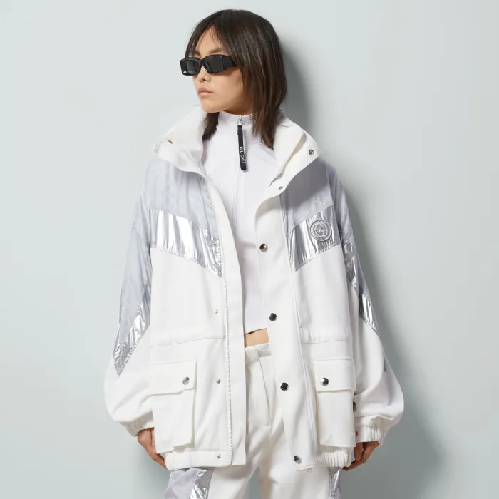 NIGO Gucci Women's Spring and Autumn Colorblocking Letter Print Single Breasted Zipper Casual Jacket #nigo98494