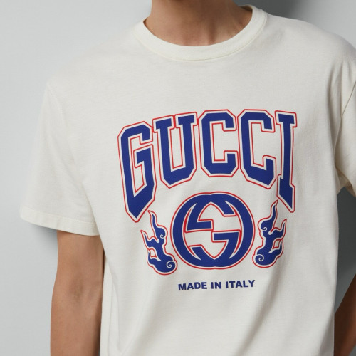 NIGO Gucci Men's Summer Letter Logo Solid Color Round Neck Short Sleeve T-Shirt #nigo98814